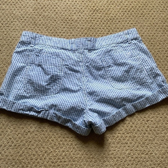 Blue and White Pinstripe shorts - Picture 6 of 7
